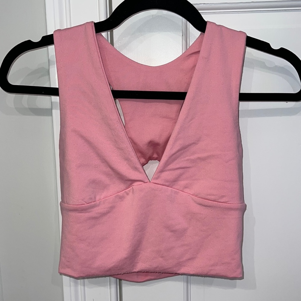 Pink crop top
